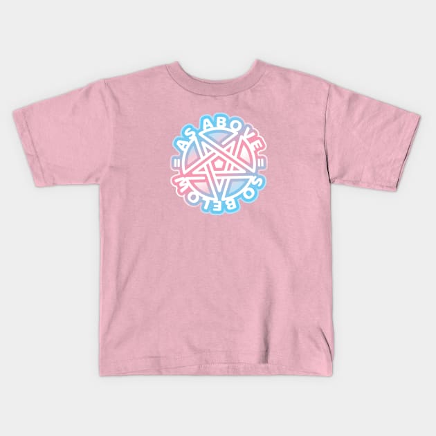 Equality Above & Below - TRANS PRIDE - light Kids T-Shirt by MortalMerch